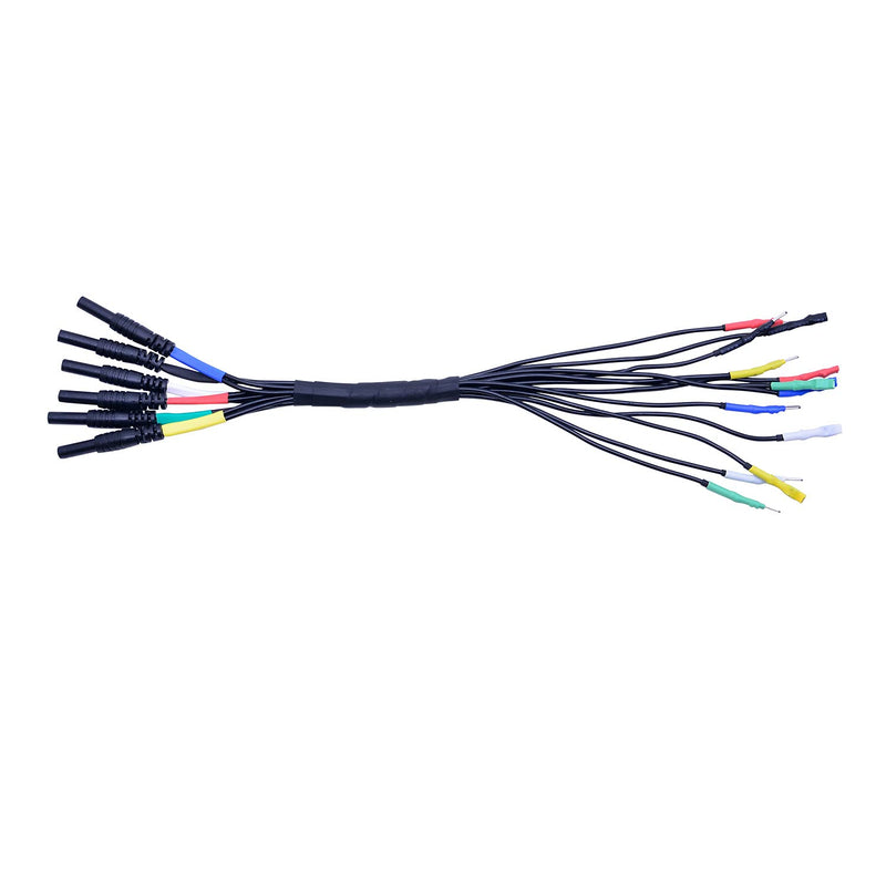 6-Way Universal Breakout Leads for Automotive Oscilloscope Diagnostic 4 Sizes 0.6 mm, 1.5 mm, 2.3 mm and 2.8 mm (HT306)