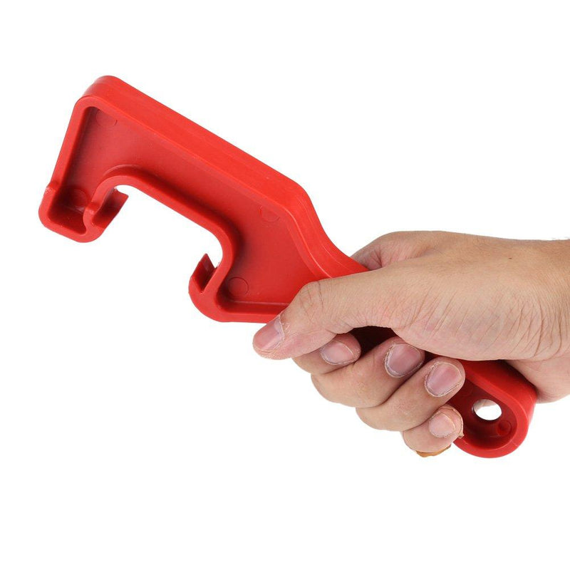 GLOGLOW Plastic Bucket Pail Paint Can Lid Opener Opening Tool for Home Office Garage(Red) Red
