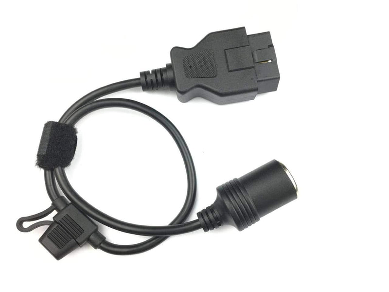 OBD2 to Cigarette Lighter Female Connector Car Power Cable 14AWG