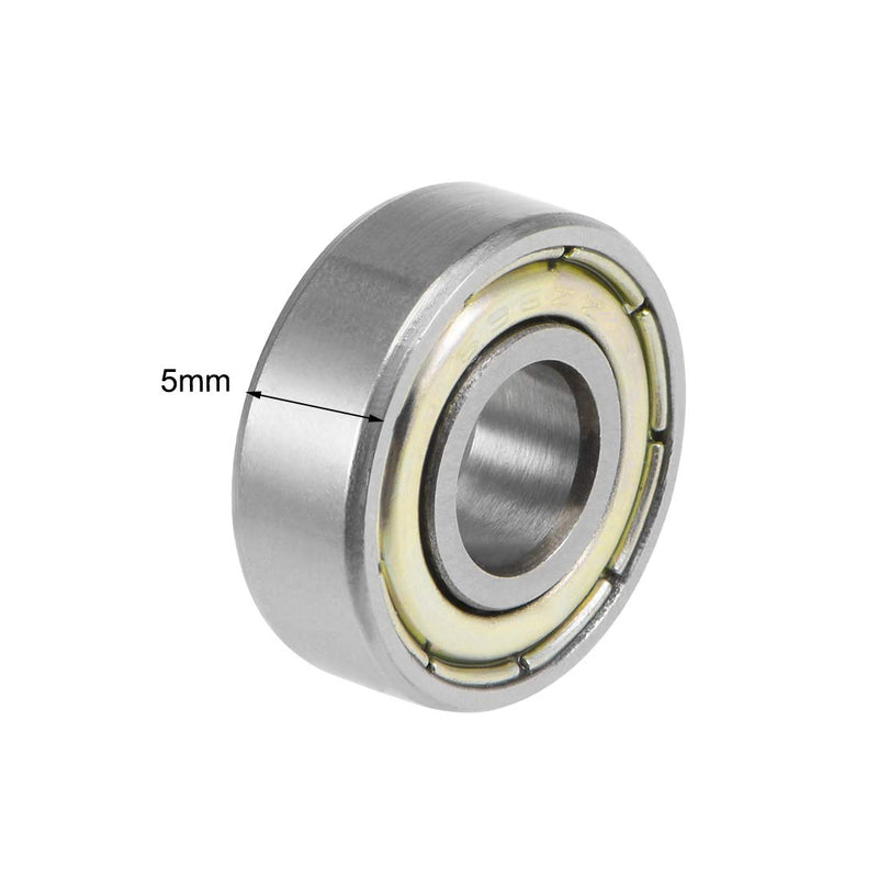 uxcell 696ZZ Deep Groove Ball Bearings Z2 6mm X 15mm X 5mm Double Shielded Carbon Steel 2pcs 6mmx15mmx5mm
