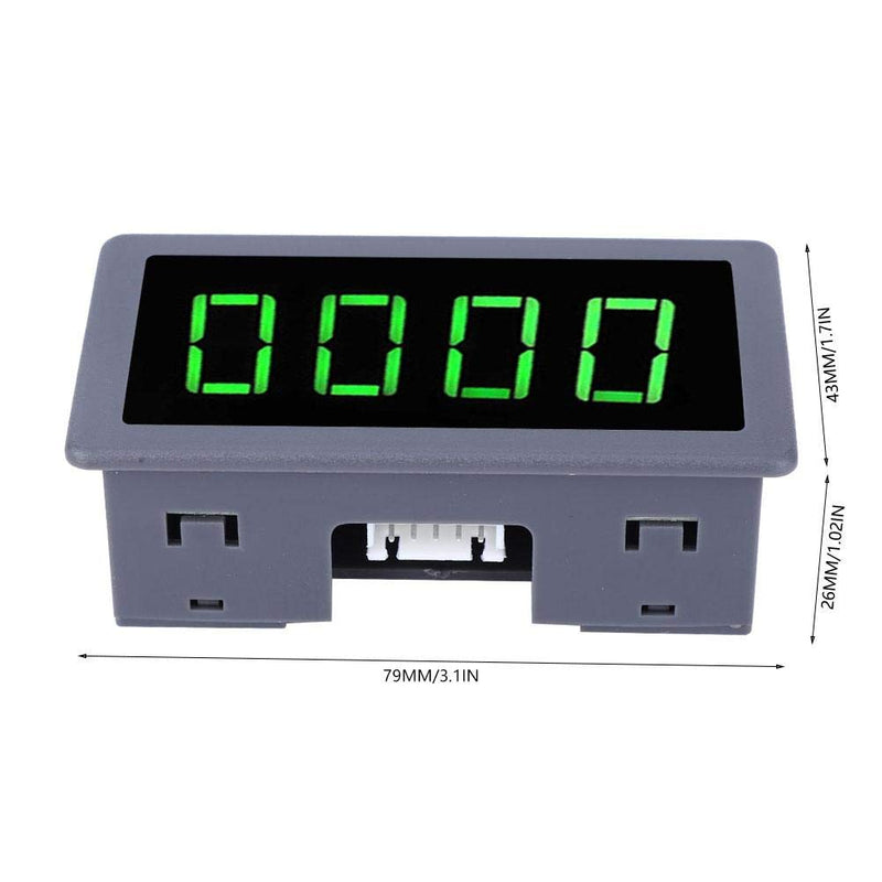 Green LED engine tachometer speed meter + NPN Hall proximity switch sensor (12.00 * 10.00 * 3.00) 12.00 * 10.00 * 3.00