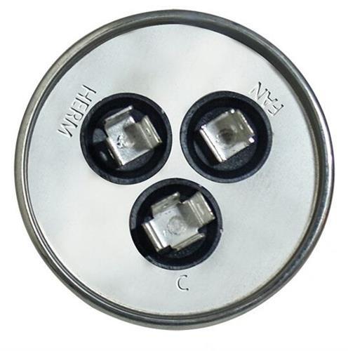 Genteq 50 + 7.5 uF MFD x 440 VAC GE Industrial Replacement Dual Capacitor Round # C45075R / 97F9987