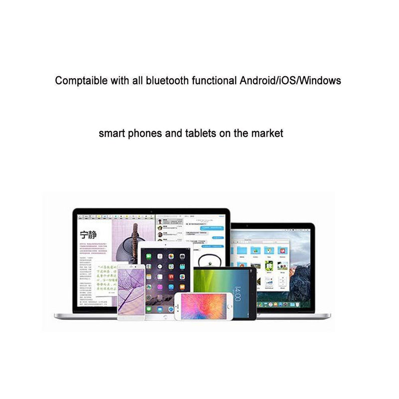 Single Bluetooth Earpiece10 Hrs Playtime,Wireless Headphone, Mini Bluetooth Headset Hands-Free Car Earphone,Cell Phone Bluetooth Earbud for iPhone Samsung Android Phone PC TV Audiobook (White) White