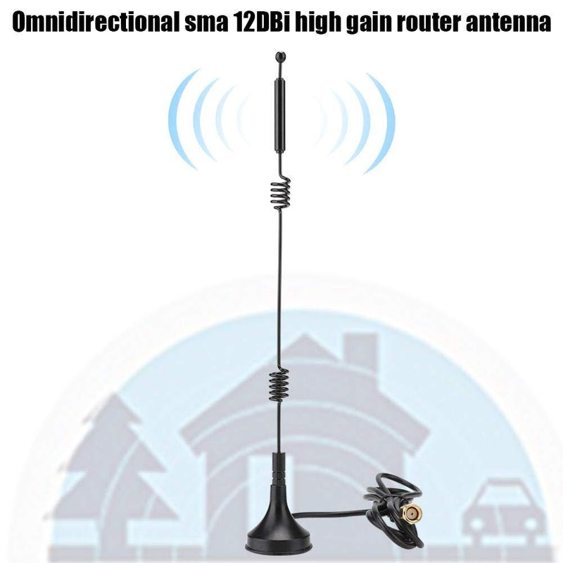 WiFi Router Antenna Omnidirectional Dual Band 2.4/5GHZ SMA Inner Hole Female 12DBi High Gain Double Helix Antenna(3m) 3m