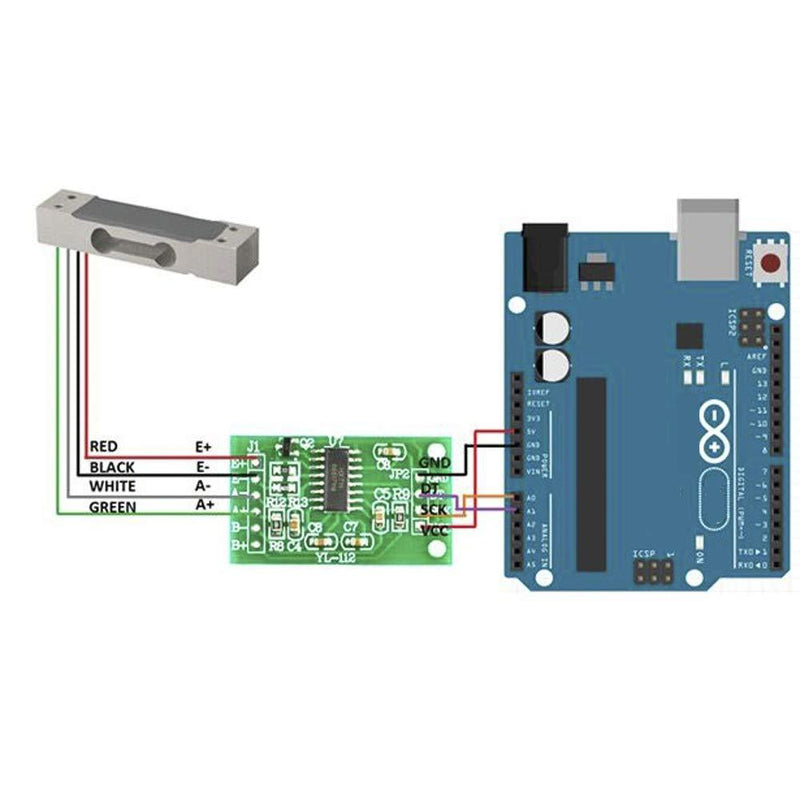 20kg Load Cell Weight Sensor Electronic Kitchen Scale + HX711 AD Weighing Module Geekstory