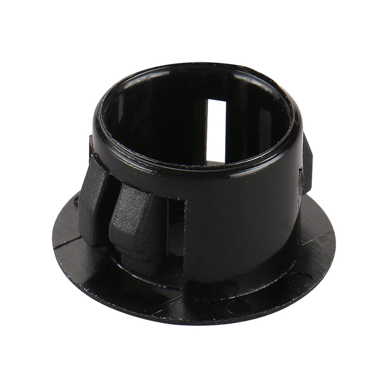 Baomain Plastic Black Locking Hole Plugs Panel Hole Diameter 1/2" (12.6mm) HP-13 Pack of 100