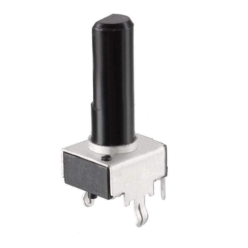 uxcell Carbon Film Potentiometer 100K Ohm Variable Resistors Single Turn Rotary Half Shaft D Type D Type Design 5pcs
