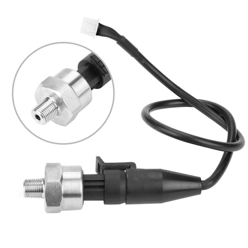 1/8NPT Thread Pressure Transducer Sender Sensor Stainless Steel 100Psi for Oil Fuel Air Water