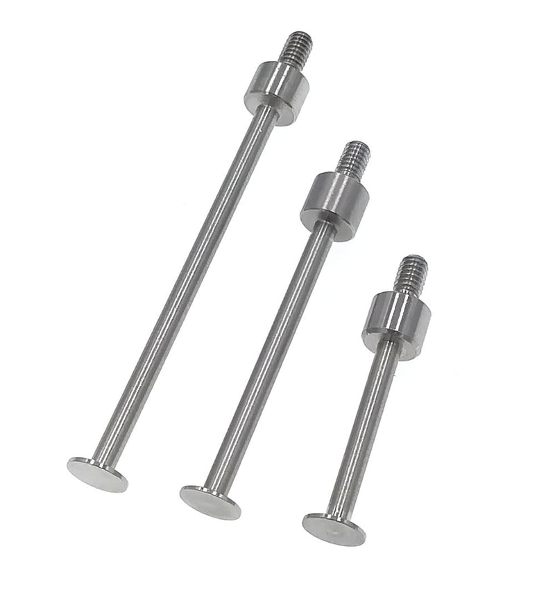 Flat Contact Points for Dial Indicator Depth Gauge 0.4mm Thickness 5mm Diameter M2.5 Thread(A Set) A SET