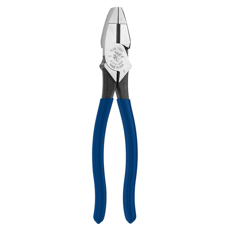 Klein Tools D213-8NE Lineman's Pliers, High-Leverage Electrical Pliers Cut ACSR, Screws, Nails, Hard Wire, 8-Inch