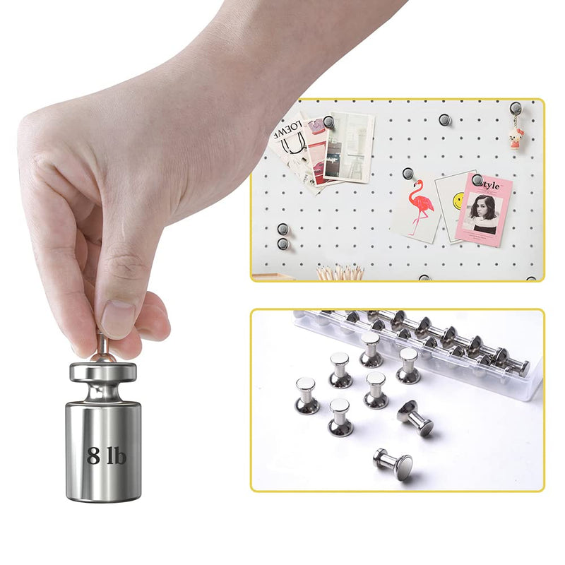 Refrigerator Magnets, Fridge Magnets,Strong Magnetic Push Pins,Magnetic Thumbtack, Strong Holding Power,Houlding up Pictures or Cards, 20 Packs 20Packs