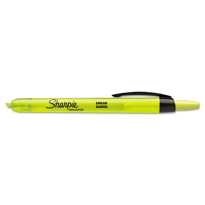 Sharpie Pen-Style Retractable Highlighters, 12 Fluorescent Pink Highlighters