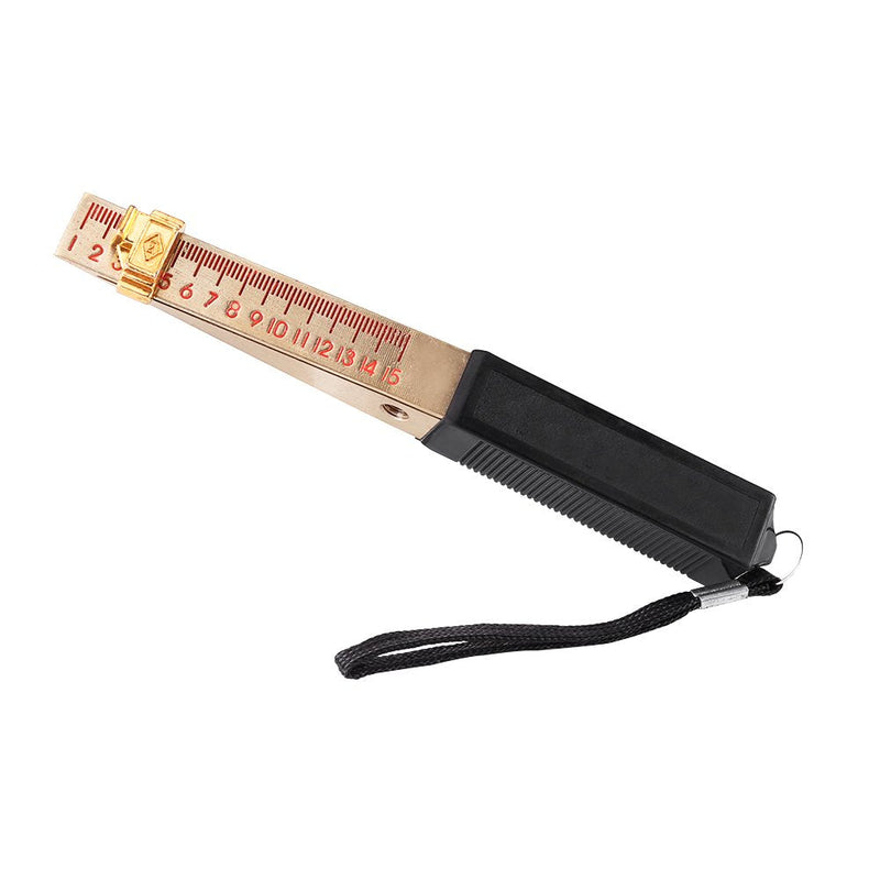 Feeler Gauge Metric Portable,Wedge-Shaped 1-15mm for House Engineering Inspection Flatness Measuring Tool,1Pcs(0.2mm Precision)