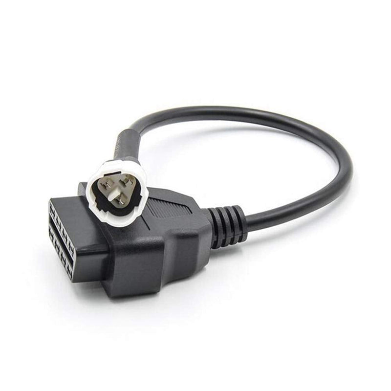eMoto Solution Universal 3 Pin Diagnostic Cable Adapter to 16 Pin OBD2 Fault Code Scanner Motorcycle Cable Fit for Yamaha Motorbike