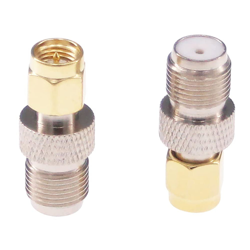 RFaha 5pcs SMA Male to F Female RF Coax Adapter SMA to F Coaxial Connector Adapter for RTL-SDR/Antenna/Cell Phone Booster(F15-5)