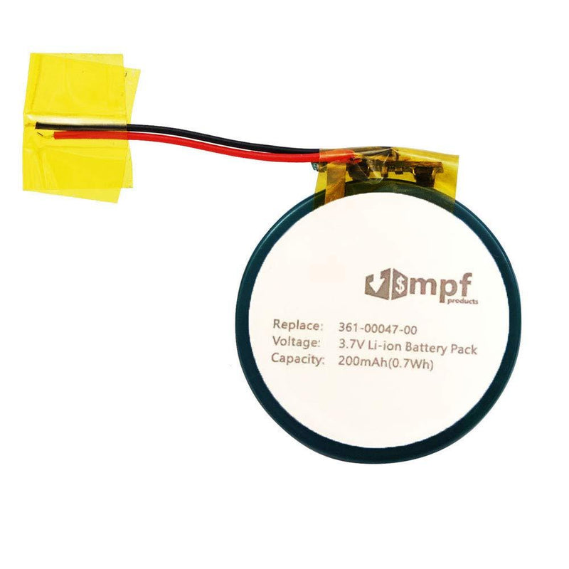 MPF Products 200mAh 361-00047-00, 361-00064-00 Battery Replacement Compatible with Garmin Forerunner 110, 110W, 210, 210W GPS Sport Watch, Garmin Approach S1, S1W, S2, S3, S4 GPS Golf Watch