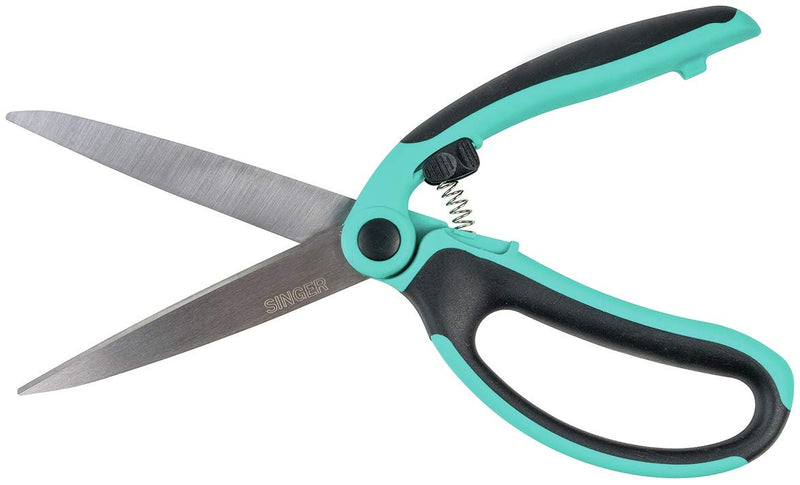 SINGER 00565 9-1/2-Inch ProSeries Spring Assist Scissor with Comfort Grip , Teal