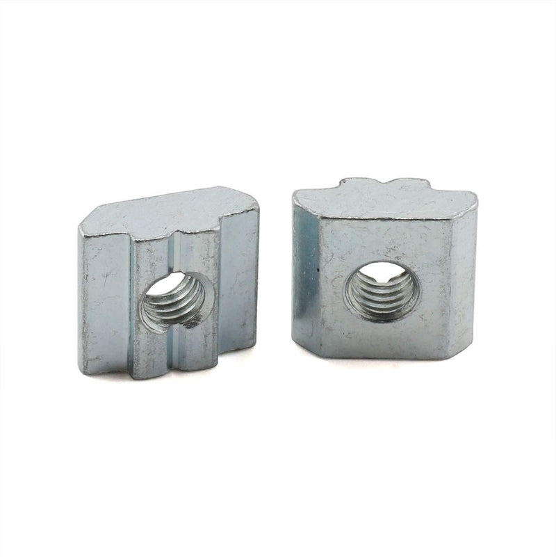 PZRT Aluminum Profile Connector Set, 4pcs 24mm x 30mm Corner Bracket,8pcs M6 Slider Nuts, 8pcs M6x10mm Hex Socket Cap Screw Bolt for 8mm Slot 30 Series Aluminum Profile 2430/Slide Nut