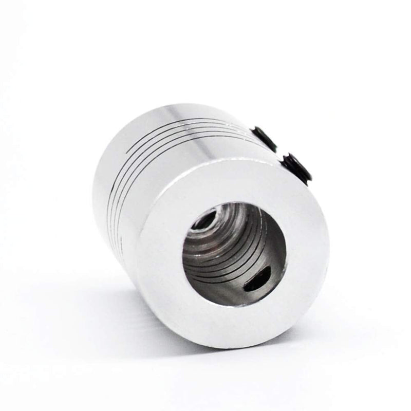 Saiper Flexible Couplings 5mm to 8mm (5pcs) Aluminum Alloy Joint Connector Compatible with NEMA 17 Stepper Motors, RepRap 3D Printer or CNC Machine, 3D Printer Accessories