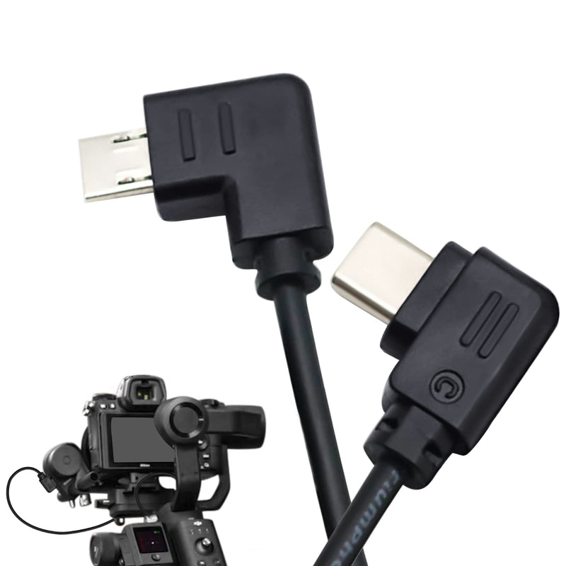 Toileum RSS Control Cable, USB-C to Multi-USB Multi-Camera Control Cable for DJI Ronin-SC 2 Stabilizer, to for Sony A9, A7, A7S, A7/A7S/A7R II, A7/A7R III 30cm, Control Accessory (Upwards) Upwards