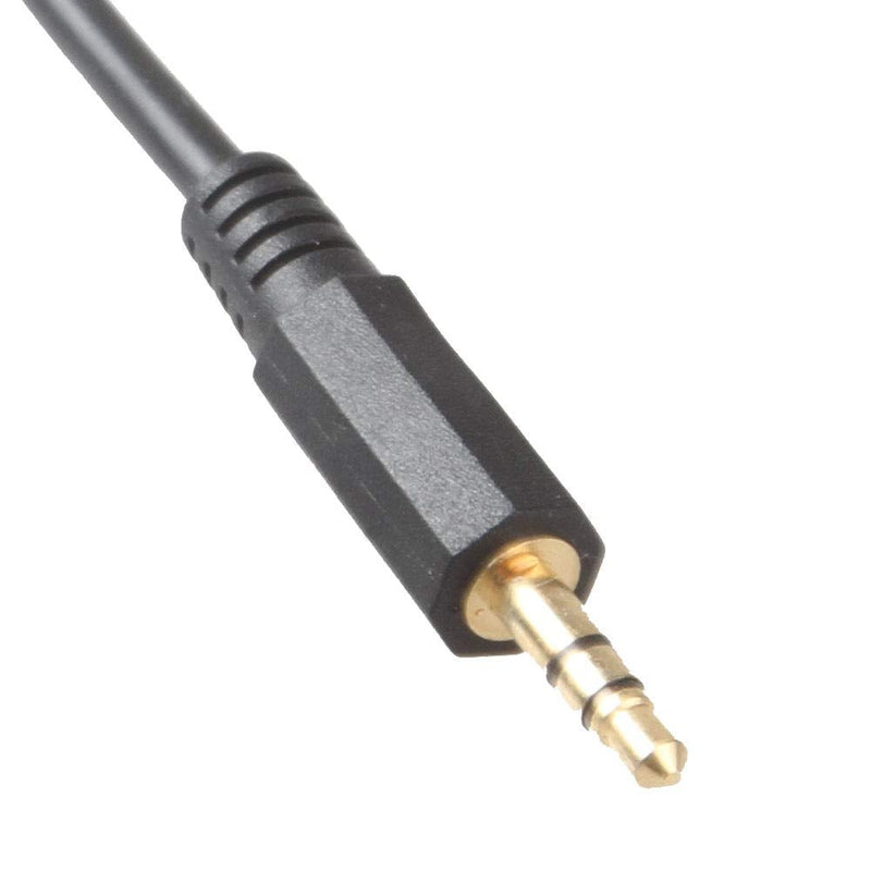 LIANSHU DB9 Male to DC3.5mm Male Serial RS232 Cable L= 6FT Black
