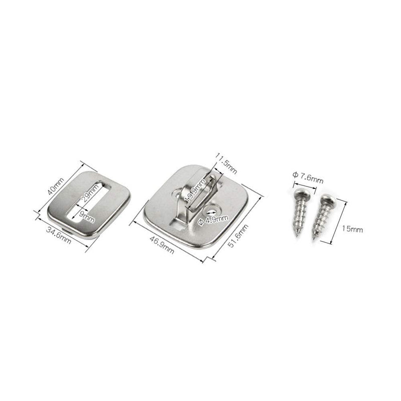 RLECS Security Anchor Base Plate for Keyed or Combination Cable Locks, Desk Mount Anchor Accessory for Cable Locks, Anti-Theft Security Base Universal Lock Plate Laptop Lock