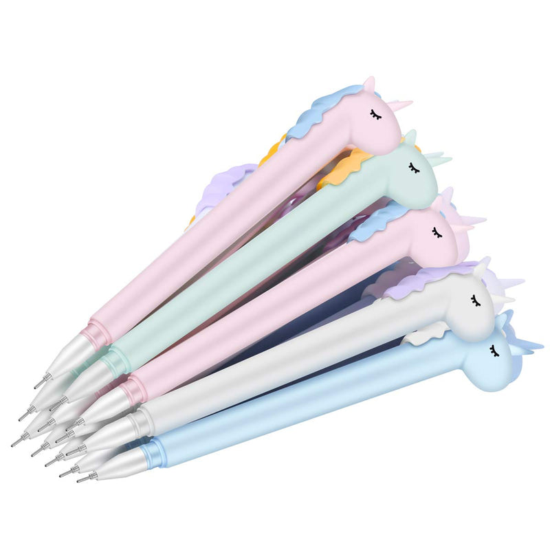 16pcs Unicorn Ballpoint Pen Gel Pen Office School Supplies Student Gift 0.5mm Liquid Ink Pens Notebook Pen 16