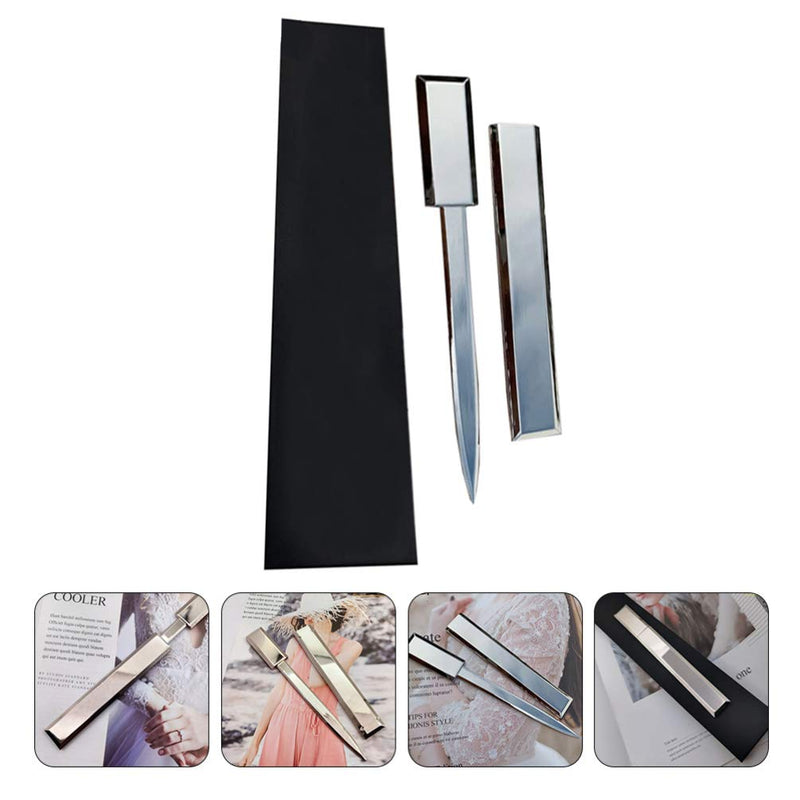 NUOBESTY Letter Opener Stainless Steel Hand Envelope Slitter Envelope Opener Paper Knife with Gift Box for Home Office