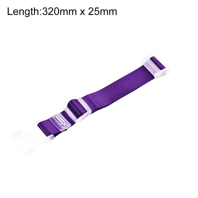 uxcell Add a Bag Luggage Straps, Adjustable Suitcase Connect Belts with Buckle, Nylon Travel Packing Accessories 320x25mm, Purple 3Pcs