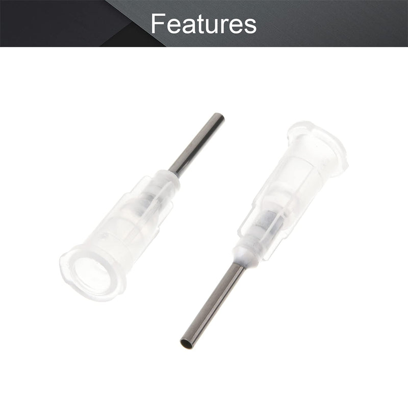 Utoolmart Industrial Dispensing Needle, Industrial Grade Blunt Needle, Stainless Steel Precision Applicator, 17G, Transparent Color, 10pcs Transparent 17G