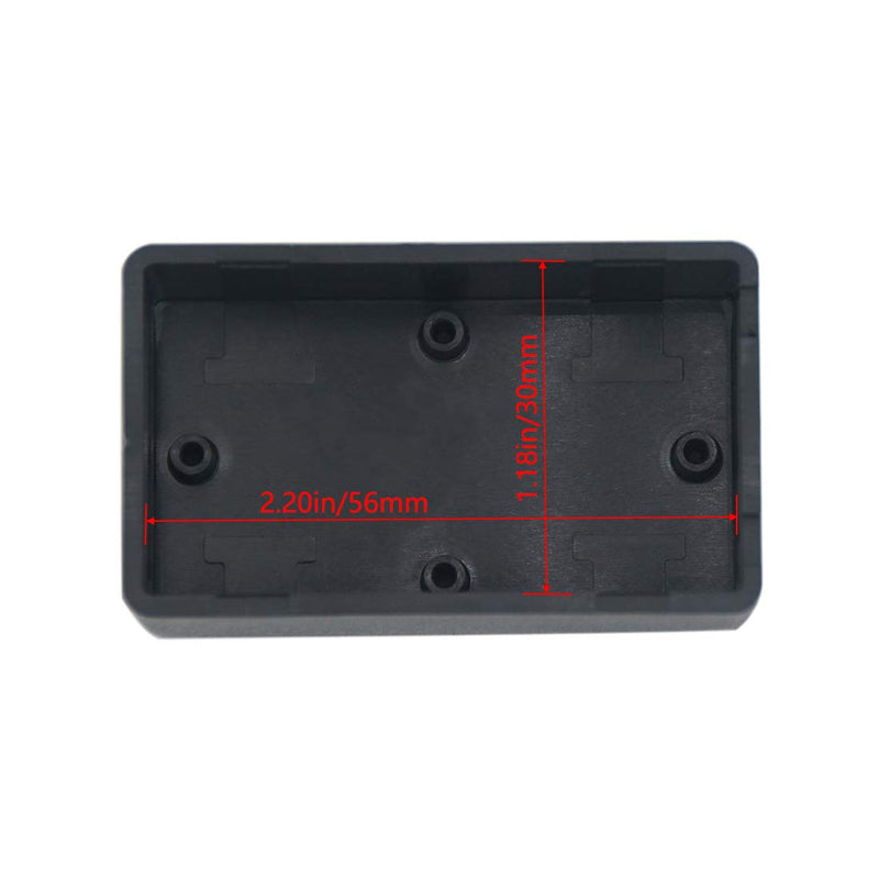 Zulkit 5Pcs Project Boxes ABS Plastic Electrical Project Case Power Junction Box Black 2.40 x 1.41 x 0.98 inch (61 x 36 x 25 mm) 2.40" x 1.41" x 0.98"