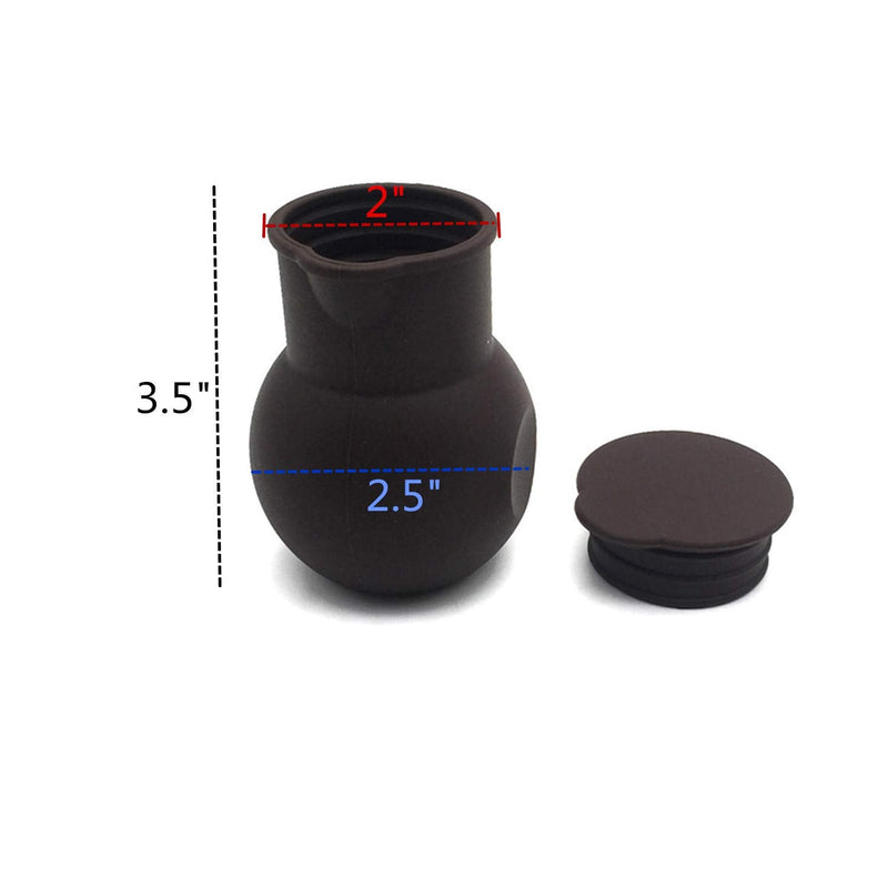 DD-life 3 Pcs Silicone Chocolate Melting Pot, Butter Sauce Milk Microwave Baking Pouring Tool Blacl+Green+Red