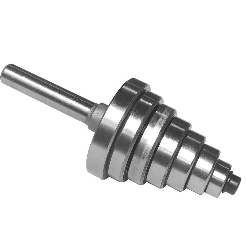 Eyech 7PC Metal Bearings Replacement Kit Deep Groove Ball Bearing Accessory Bit for Router Bit -Inner Dia. 3/16" & Overall Dia. 3/8", 1/2", 5/8", 3/4", 7/8", 1", 1-1/8"