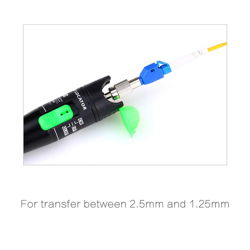 KELUSHI Fiber Optic Connector, FC Male to LC Female Hybrid Optical Fiber Convertor Adapter Compatible with Optical Power Meter Visual Fault Locator 1 Blue