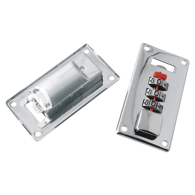 JianLing 2Sets Combination Padlocks, Tool Box Hasp, Luggage Suitcase Hasps, Combination Lock, Tool Box Hasp, Luggage Suitcase Hasps with Combination Lock (with 12 mounting Screws M3x16)