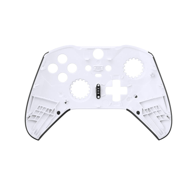 Front Back Housing Shell Faceplate Cover Replacement Repair Kit for Xbox One Elite Series 2 Controller（White）