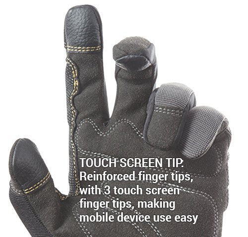 CLC Custom Leathercraft 125L Handyman Flex Grip Work Gloves, Shrink Resistant, Improved Dexterity, Tough, Stretchable, Excellent Grip Large (Pack of 1)