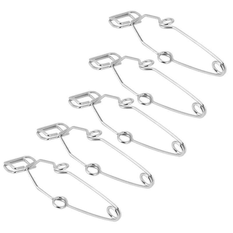 5Pcs/Set Spring Test Tube Steel Clip Clamp Holder Testing Tube Holder Laboratory Experiment Tool Length 14.5cm / 5.7in