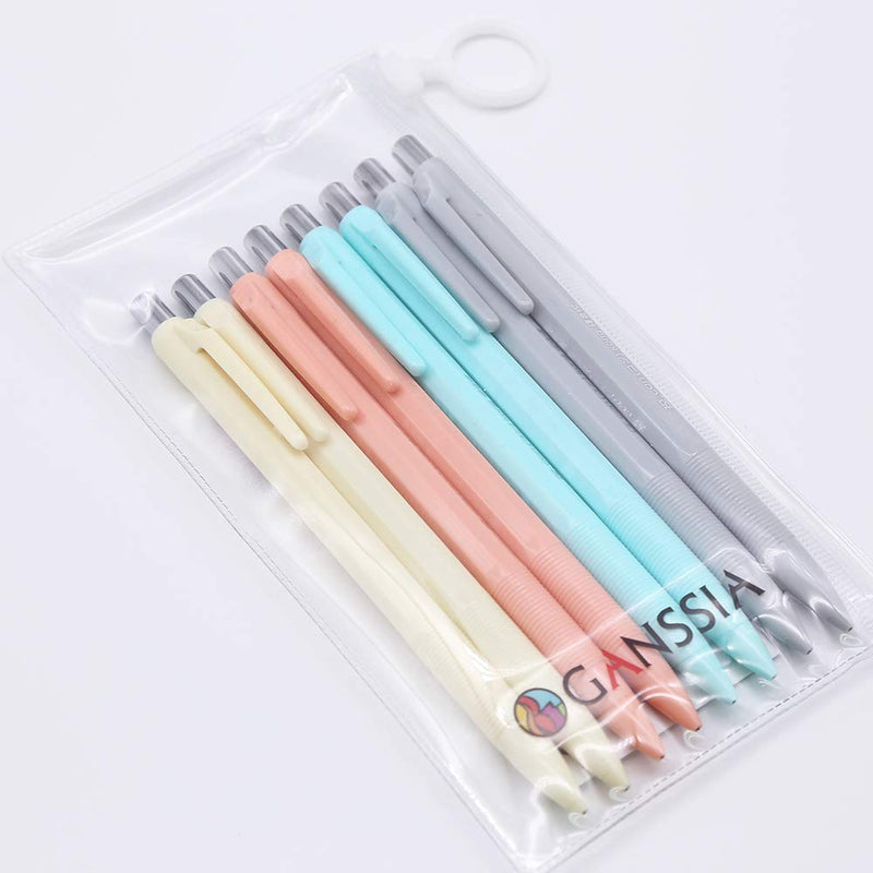 GANSSIA Colorful Series Design 0.7mm Mechanical Pencils Pack of 8 Pcs