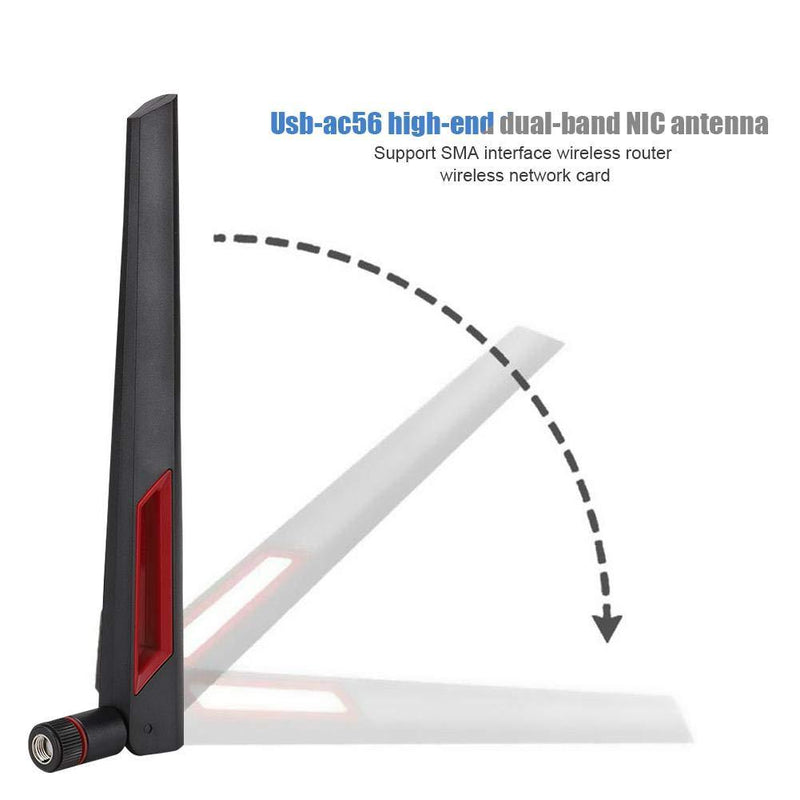 3PCS High Gain Router Antenna, SMA 8DBi Interface Dual Band Antenna, RG178 Pure Copper Cable, Wireless LAN Antenna and WiFi Router Adapter for ASUS AC68U/AC88U/AC66U