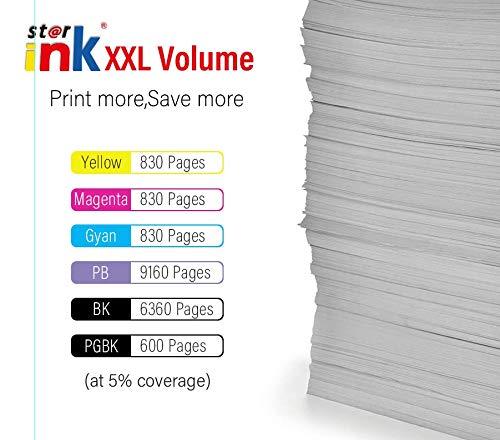 St@r Ink Compatible Ink Cartridge Replacement for Canon PGI-280 CLI-281 XXL 280xl 281xl for TS8320 TS9120 TS8120 TS8220 TS8300 TS9100 TS8222 TS8322(3 PGBK,Photo Bule,Black Cyan Magenta Yellow, 8-Pack)