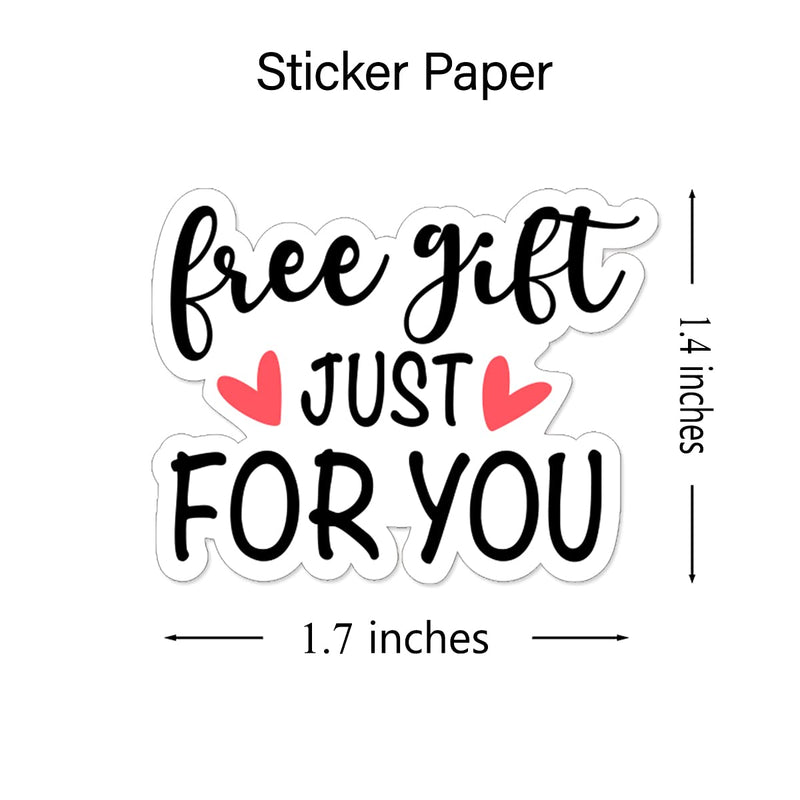 Wailozco 1.5'' Gift Just for You Stickers ,Thank You Stickers,Handmade Stickers,Business Stickers,Envelopes Stickers for Online Retailers,Handmade Goods,Small Business,500 Labels Per Roll