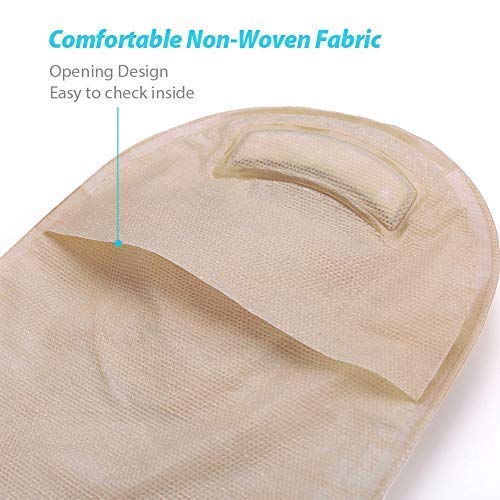 LotFancy 10PCS Colostomy Bags, Ileostomy Supplies, Two-Piece Drainable Pouches with Clamp Closure for Colonoscopy Ostomy Stoma Care (No Skin Barriers) 10 Count (Pack of 1)