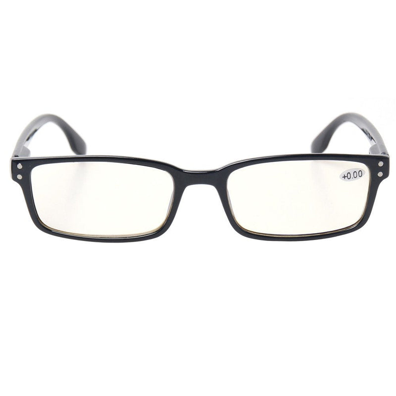 Computer Glasses 2 Pair UV Protection, Anti Blue Rays, Anti Glare and Scratch Resistant Computer Reading Glasses Black 0.0 x