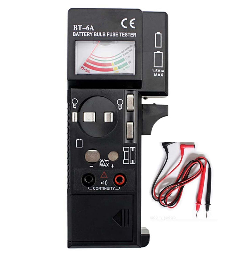 KOCKAFEJ Universal Battery Bulb and Fuse Tester 3 in 1 Batteries Checker for 1.5V 9V and Auto Household Bulbs and Fuses