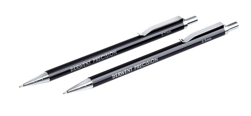 Derwent Mechanical Pencils 0.5, Metal Barrel, Precision, HB (2302428) Pencil