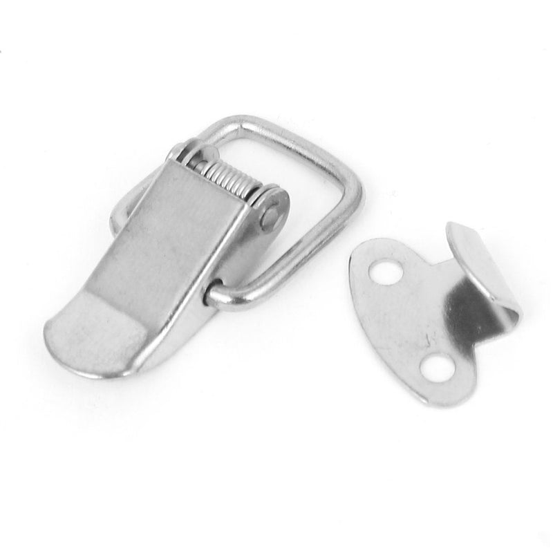 uxcell Drawer Toolbox Metal Spring Loaded Toggle Draw Latch Catch Hasp 10pcs, Metal (Pack of 10)