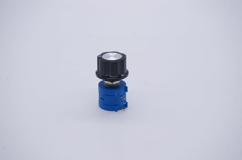 Taiss/2pcs potentiometer 10k Ohm 10-speed rotary wire, precision multi-gang wire, adjustment resistor + 2pcs button 3590S-2-103L