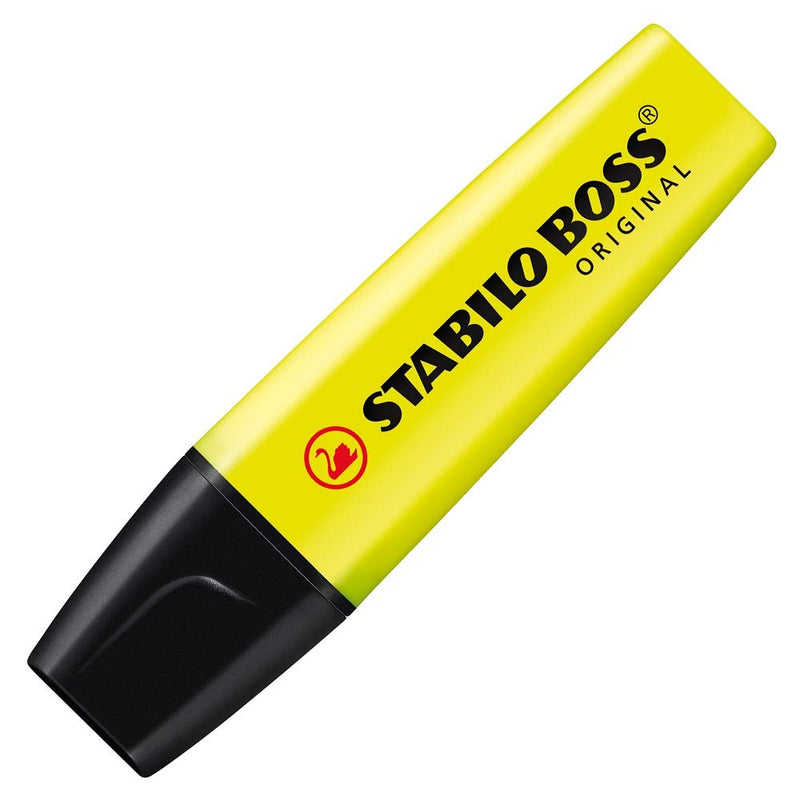 Highlighter - STABILO BOSS ORIGINAL Yellow Pack of 2 (B-10422-10)