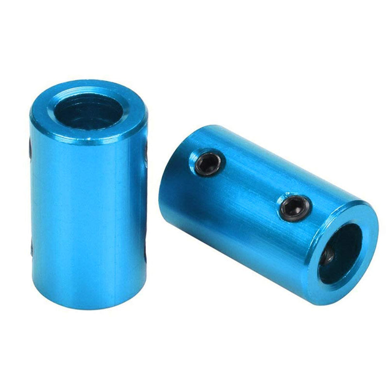 6Pack Treehobby Aluminium Alloy Shaft Coupling Rigid Stepper Motor Wheel Coupler Joint Connector for DIY Car Boat Airplane 3D Printers, 8mm to 8mm
